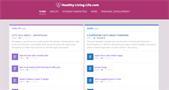 Desktop Screenshot of healthy-living-life.com