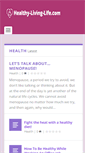 Mobile Screenshot of healthy-living-life.com
