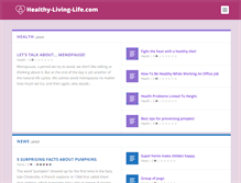 Tablet Screenshot of healthy-living-life.com